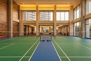 Two Badminton Courts